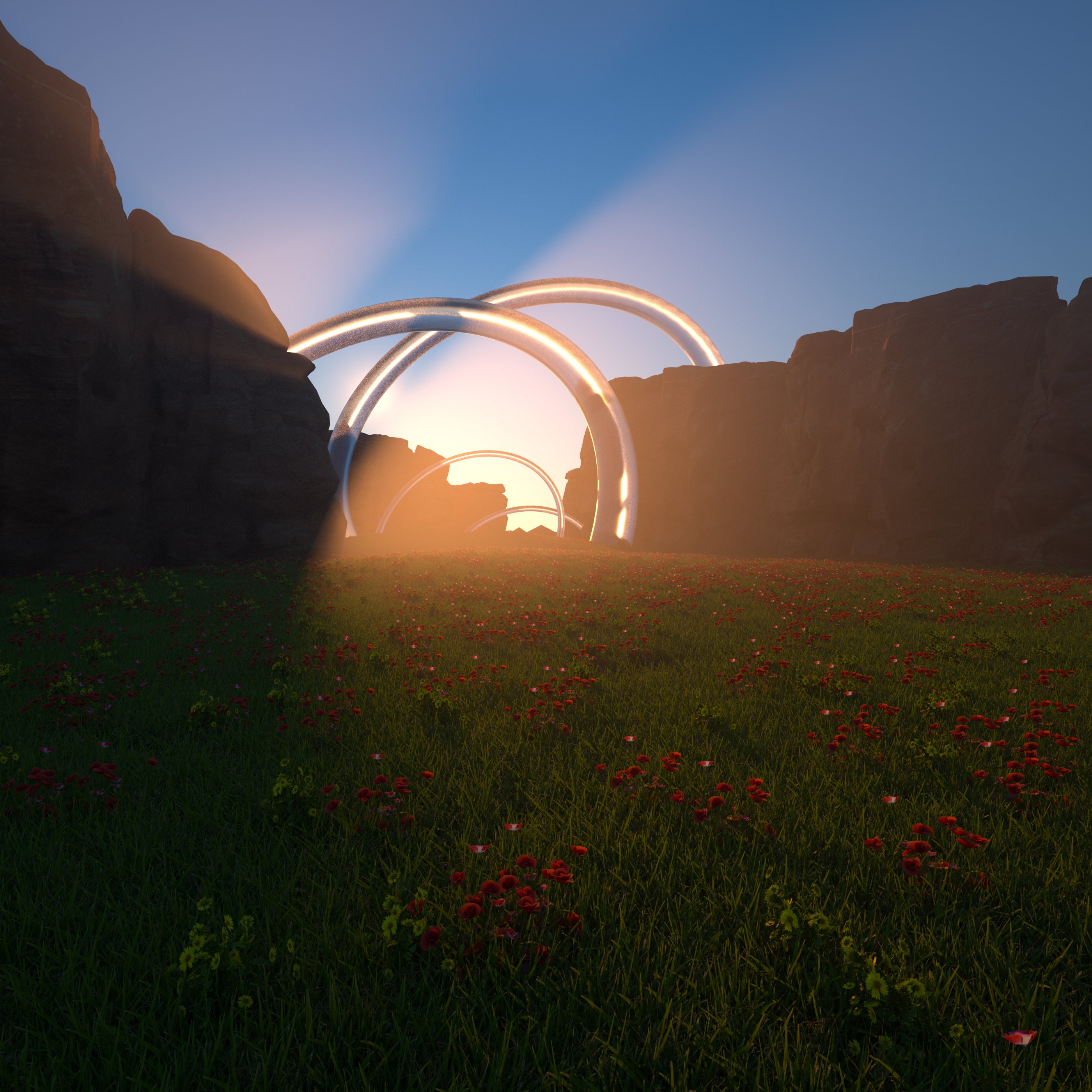 Abstract 3D Scene Thumbnail
