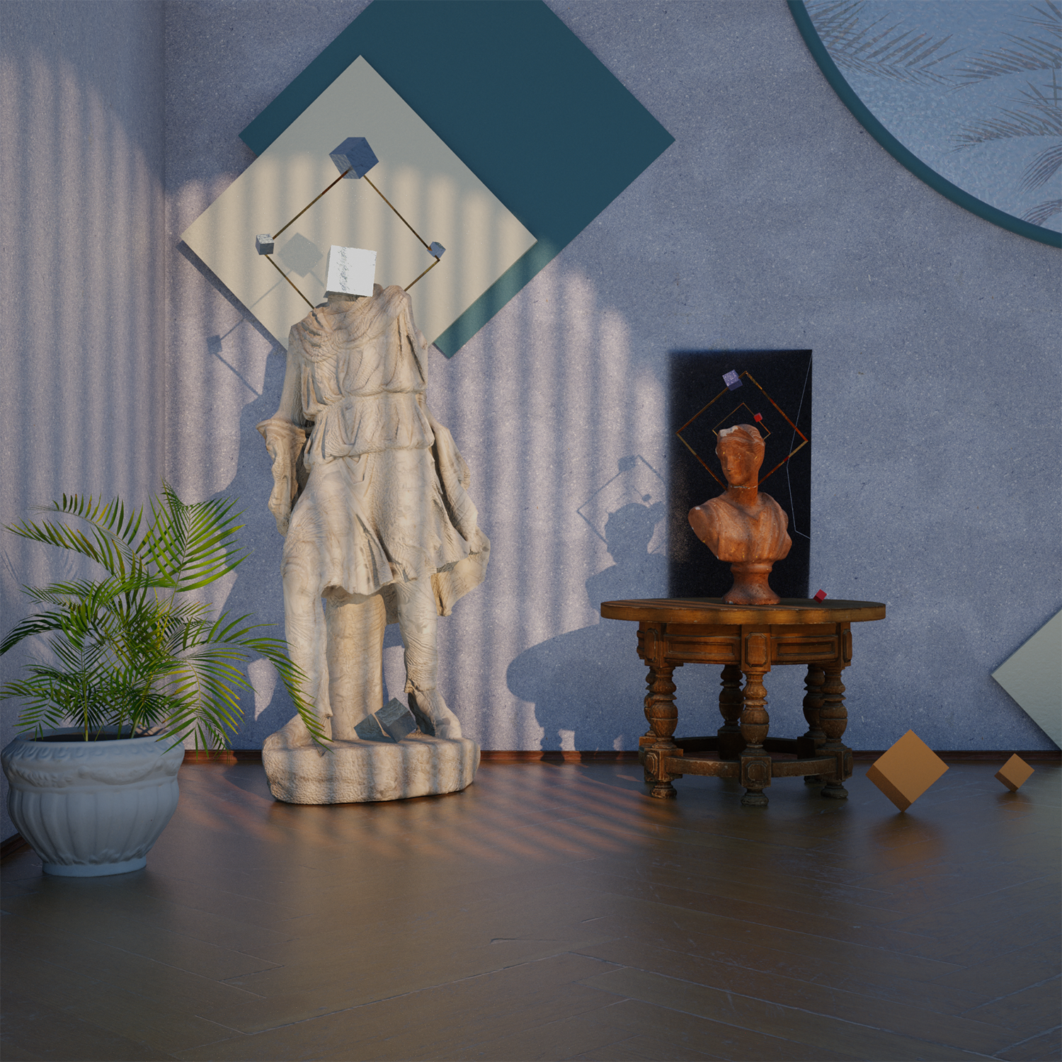 Abstract 3D Scene Thumbnail